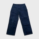 Carhartt Pants Mens 34x30 Blue Original Dungaree Fit Workwear Carpenter Baggy