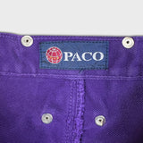 Vintage PACO Jeans Mens 32x34 Purple Straight Baggy Fit Denim 90s Pants