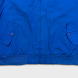 Vintage 80s Izod Lacoste Harrington Jacket Mens XL Blue Plaid Lined Light Bomber