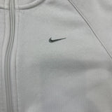Nike Sportswear Sweatshirt Mens Large White 1/2 Zip Swoosh Athletic Pullover
