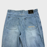 Vintage Mecca Jeans USA Mens 40x34 Blue Baggy Hip Hop Light Wash Denim Y2K Pants