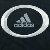 Vintage 90s Adidas T Shirt Mens Large Black 3 Stripes Athletic Short Sleeve Tee