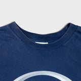 Vintage 90s Adidas T Shirt Mens Large Blue 3 Stripes Athletic Short Sleeve Tee