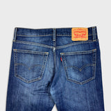 Levi's 527 Bootcut Jeans Mens 31x32 Blue Slim Fit Mid Rise Dark Wash Stretch Denim Pants