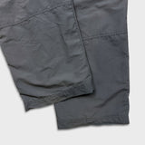 Vintage Nike Y2K Sportswear Track Pants Men XL Gray Swoosh Baggy Wide Lined Athletic Jogger