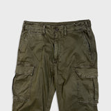 American Eagle Pants Mens 30x30 Green Flex Faded Taper Leg Trousers Cargo