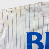 Vintage 1990 Labatt's Blue Beer Sweatshirt Mens Large White Slo-Pitch Baseball Crewneck