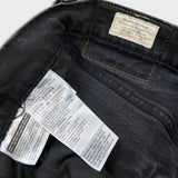 Levi's 502 Jeans Mens 33x30 Black Regular Taper Fit Dark Wash Denim Pants