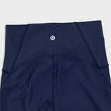 Lululemon Train Times 7/8 Pant 25" Womens Size 4 Blue High Rise Yoga Leggings