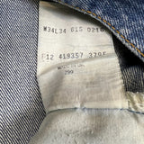 Vintage Levi’s 615 Jeans Mens 33x28 Blue Orange Tab Relaxed Straight Leg 90s Pants
