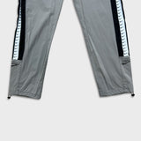 Nike Sportswear Track Pants Mens 2XL Gray Swoosh Side Tape Standard Fit Athletic