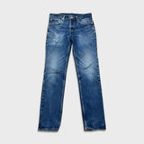 Levi's 511 Jeans Mens 32x32 Blue Slim Fit Distressed Medium Wash Faded Denim Pants