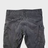 G-Star Raw Pants Mens 34x32 Gray Rovic Zip 3D Straight Taper Cuff Cargo Trouser
