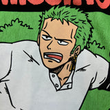 2022 Kuruu One Piece T Shirt Mens XL Black Missing Zoro Anime Graphic Tee