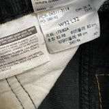Levi's 511 Pants Mens 32x26 Black Slim Fit Stretch Corduroy Casual Trousers