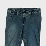 Silver Jeans Womens 32x35 Blue Flare Leg Bootcut Low Rise Dark Wash Y2K Denim Pants