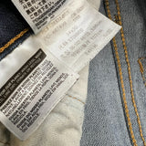 Levi's 512 Jeans Mens 34x28 Blue Slim Taper Leg Dark Wash Mid Rise Stretch Denim Pants
