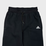 Adidas Sweatpants Mens Medium Black Spell Out Wide Leg Fleece Comfort Jogger