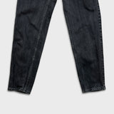 Vintage Levi's 550 Jeans Womens 27x30 Black Relaxed Fit Tapered Leg 90s Denim Pants