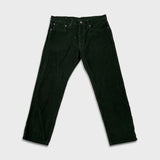 Levi's 502 Pants Mens 34x30 Green Corduroy Tapered Stretch Regular Fit Mid Rise