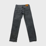 Levi's 502 Jeans Mens 32x30 Black Regular Taper Fit Faded Stone Wash Denim Pants
