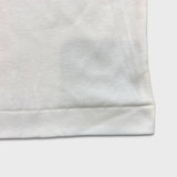 Vintage Le Club T Shirt Mens XL White Ringer V Neck 80s Retro Blank Tee
