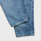 Vintage Levi's 550 Jeans Mens 34x34 Blue Relaxed Fit Tapered Leg 90s Light Wash Denim Pants