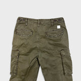 American Eagle Pants Mens 30x30 Green Flex Faded Taper Leg Trousers Cargo