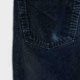 Levi's 511 Pants Mens 32x26 Black Slim Fit Stretch Corduroy Casual Trousers