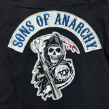 Sons of Anarchy T Shirt Mens Large Black SOA Biker Reaper TV Series Graphic Tee