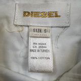 2010 Diesel KRAFT WIRED 10% Shirt Mens Small White Military Workwear Utility