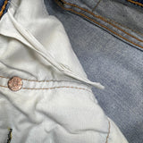 Levi’s 513 Jeans Mens 32x30 Blue Slim Straight Fit Light Wash Faded Denim Pants