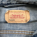 Levi's Vest Jacket Womens Small Blue Light Wash Sleeveless Jean Denim Trucker