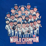 2016 Chicago Cubs T Shirt Mens Large Blue World Champions Baseball MLB Baseball Tee