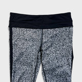 Lululemon Pace Tight Womens Size 6 Flashback Static White Black Athletic Yoga Leggings