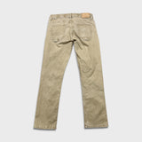 Projek Raw Pants Mens 33x32 Beige Distressed Slim Straight Leg Casual Trousers