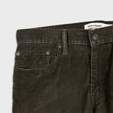 Levi's 514 Pants Mens 32x29 Brown Slim Straight Fit Corduroy Y2K Casual Trouser