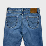 Levi's 511 Jeans Mens 33x30 Blue Slim Fit Mid Rise Medium Wash Faded Denim Pants
