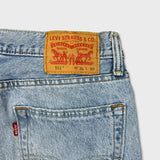 Levi's 511 Jeans Mens 31x30 Blue Slim Fit Mid Rise Light Wash Faded Denim Pants