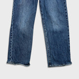 Levi's Ribcage Straight Ankle Jeans Womens 28x27 Blue High Rise Medium Wash Denim Pants
