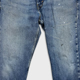 Levi's 505 Jeans Mens 34x30 Blue Original Straight Leg Medium Wash Denim Pants