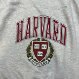 Vintage 90s Harvard University Sweatshirt Mens Large Gray Ivy League Distressed