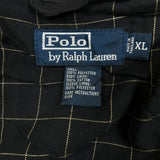 Vintage 90s Polo Ralph Lauren Harrington Jacket Mens XL Black Plaid Lined Bomber