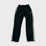 Adidas Track Pants Mens Small Black Essentials 3 Stripes Trefoil Athletic Jogger