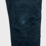 Vintage Wrangler Riggs Pants Mens 36x32 Black Ripstop Carpenter Double Knee Cargo