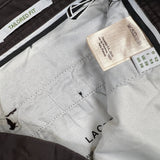 Lacoste Pants Mens 40x32 Brown Tailored Fit Twill Casual Chino Slim Trousers