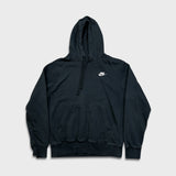 Nike Sportswear Hoodie Mens Small Black Swoosh Pullover Hooded Sweatshirt