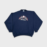 Vintage Logo 7 New York Yankees Sweatshirt Mens 2XL Blue MLB Baseball 90s Crewneck