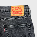 Levi's 505 Jeans Mens 32x26 Black Regular Fit Straight Leg Dark Wash Denim Pants