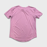 Lululemon High-Neck Running and Training T-Shirt Womens Size 4 Pink Athletic Tee